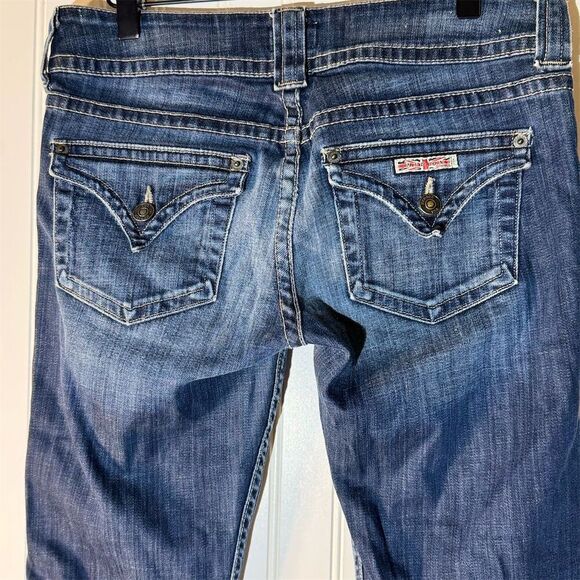 Hudson Signature Bootcut Low Rise Flare Y2K Dark Rinse Women Jeans WP170DHA 28 - Picture 4 of 9